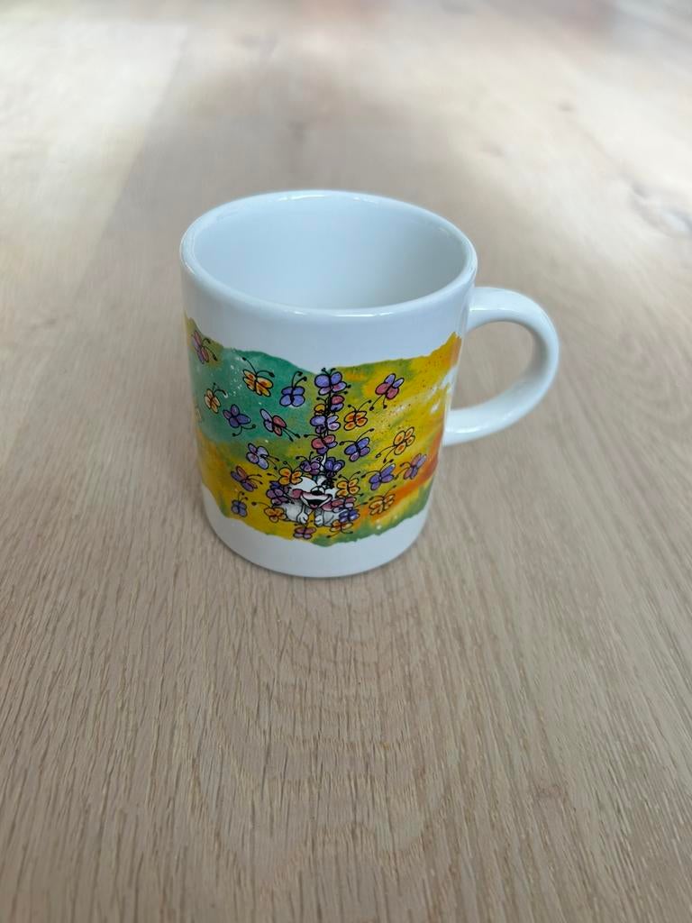 Originele Vintage Diddl Mok – "Diddls Lieblings-Diddl-Tasse", Ophalen of Verzenden, Diddl, Gebruikt, Servies