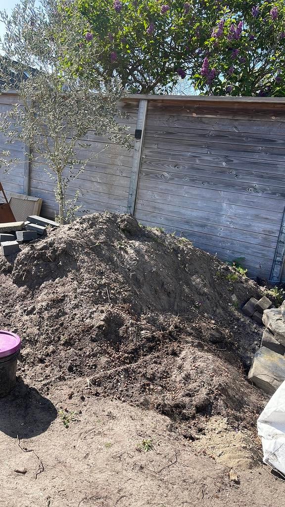 Zwart zand, Ophalen, Tuinaarde