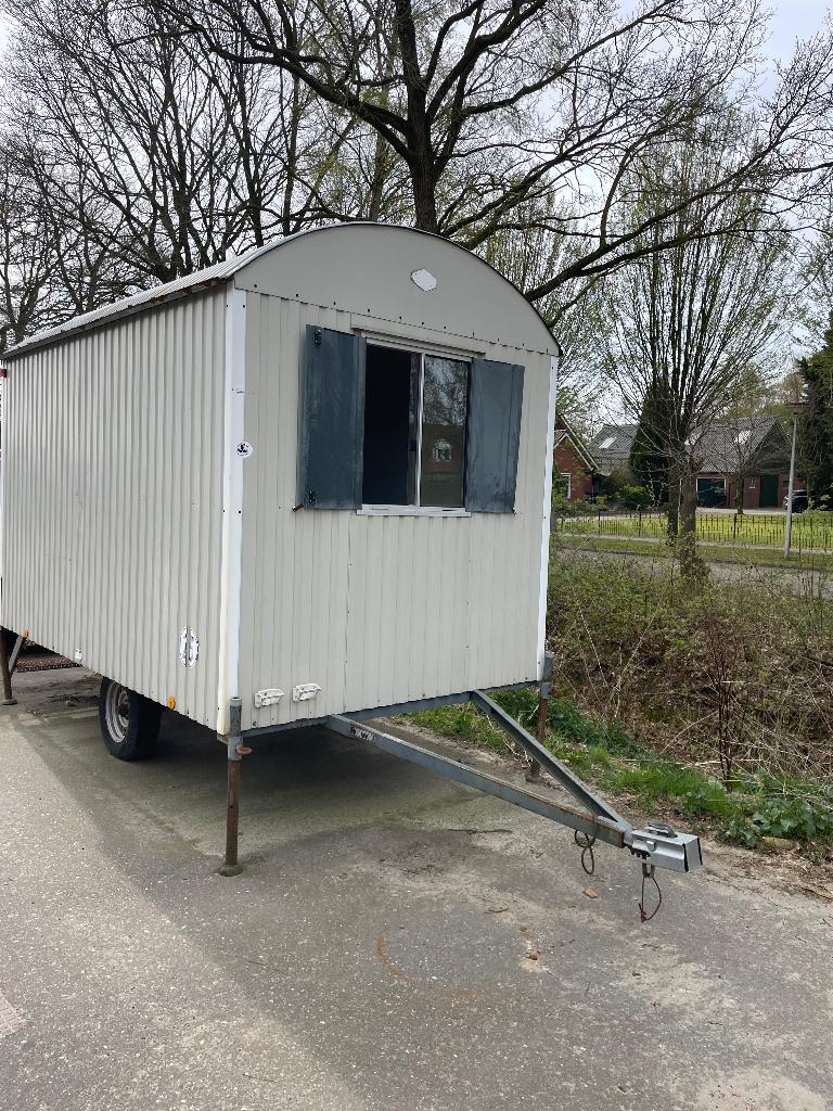 Pipowagen Schaftkeet bouwkeet, Ophalen, Gebruikt