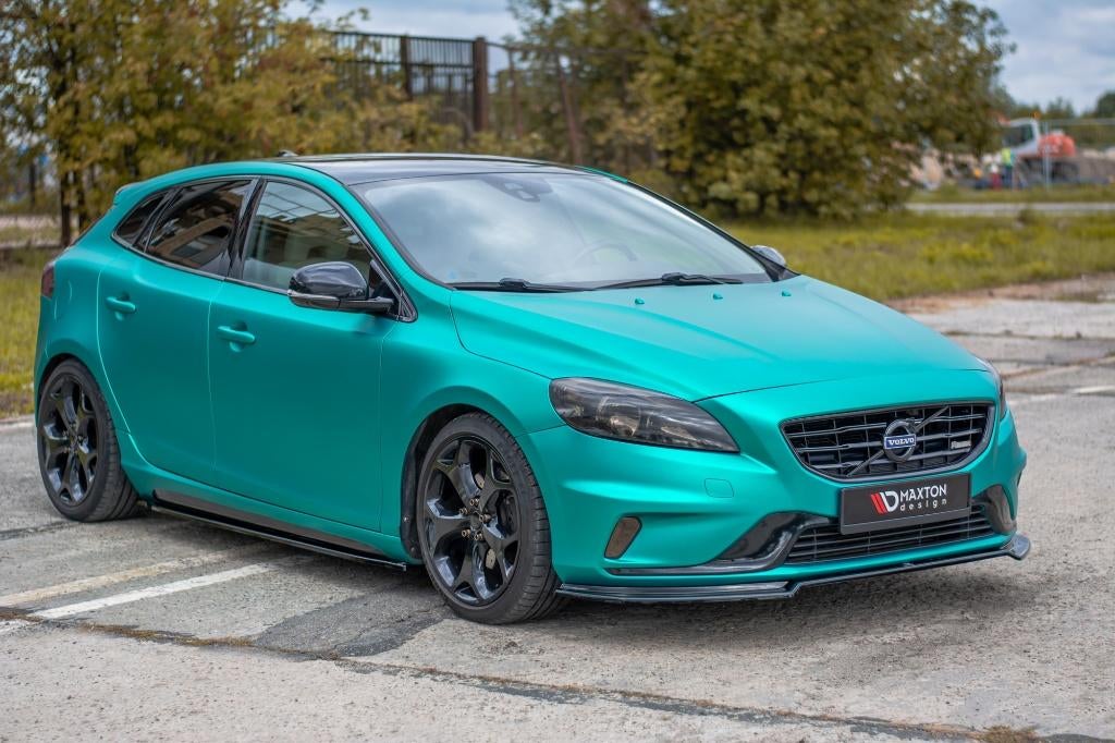 Voorlip sideskirt spoiler diffuser Volvo V40 R-design 12-19, Ophalen of Verzenden