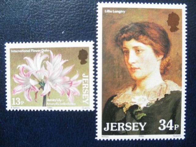 Postzegels Jersey 1986 bloemen Langtry - cw. € 2,50 postfris, Ophalen of Verzenden, Postfris