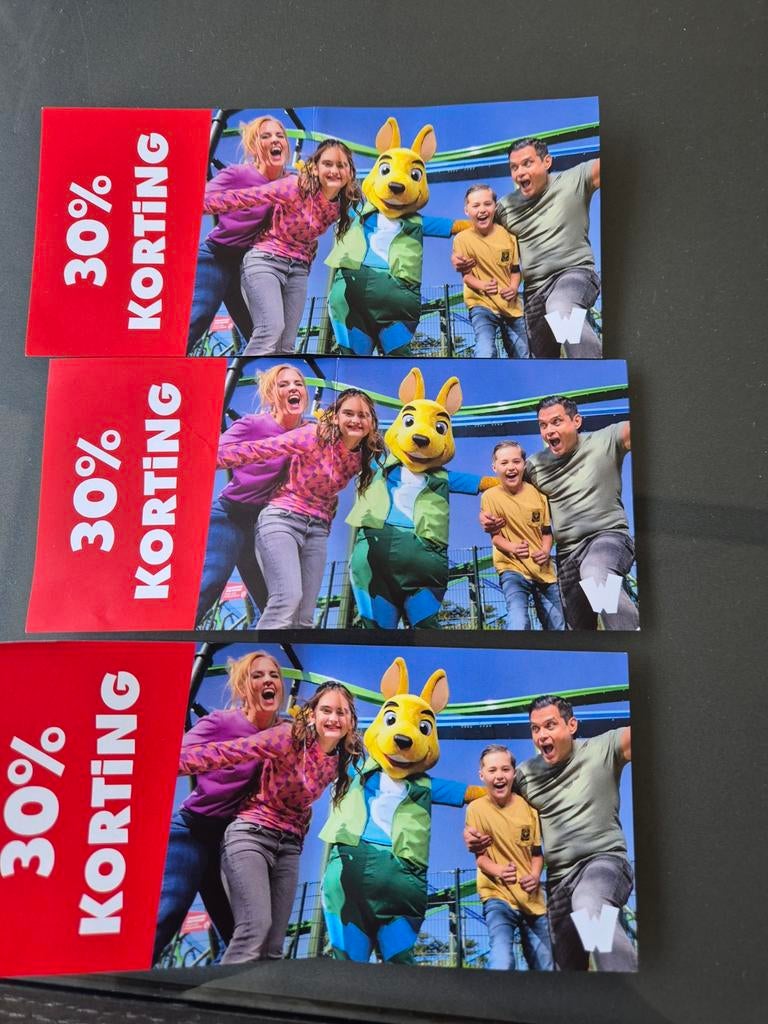 Walibi korting bonnen, Tickets en Kaartjes, Kortingsbon, Pretpark