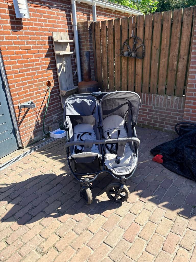 Hauck Duowagen met reiswieg - Ideaal voor 2 kindjes, Kinderen en Baby's, Kinderwagens en Combinaties, Gebruikt, Duowagen, Ophalen