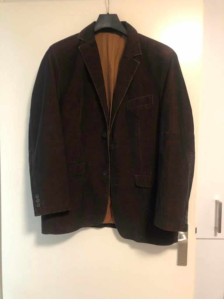 Bruin rib colbert - Maat 50 - Uattro, Kleding | Heren, Kostuums en Colberts, Ophalen of Verzenden, Gedragen, Maat 48/50 (M), Bruin