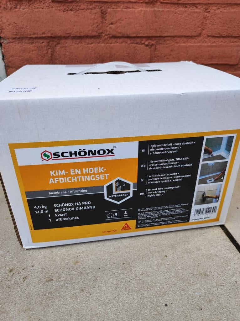 Kim- en hoek-afdichtingset 4kg, Ophalen, Nieuw, Overige typen