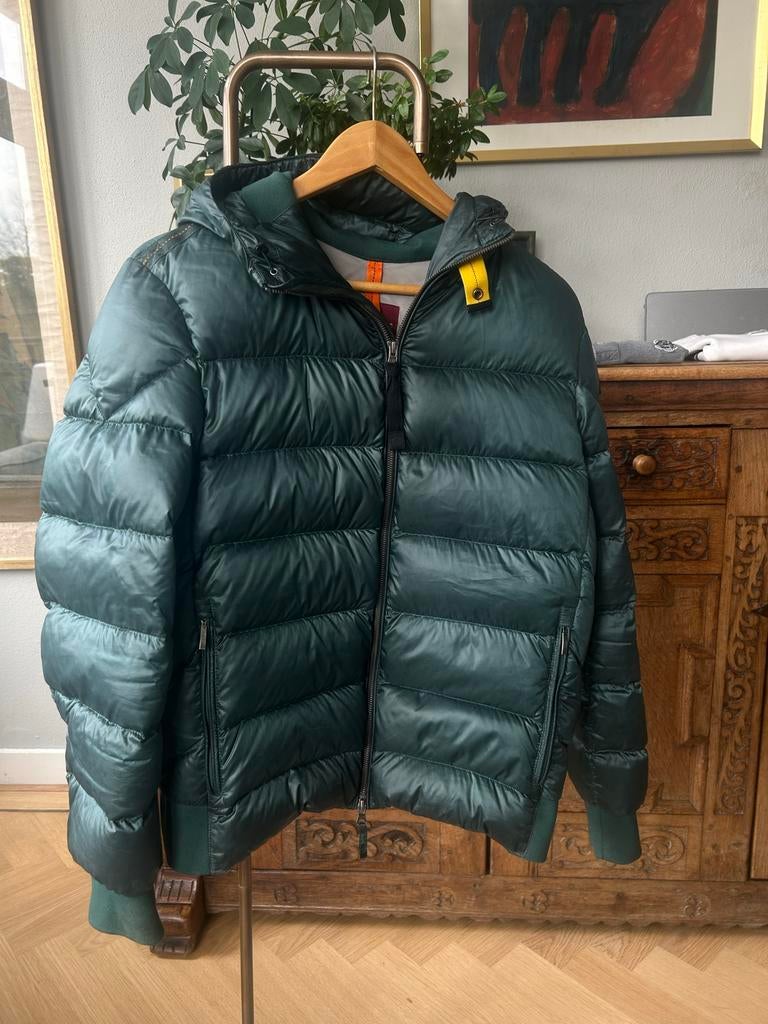 Parajumper jas maat M sheen, Kleding | Heren, Jassen | Winter, Ophalen of Verzenden, Gedragen, Maat 48/50 (M), Groen