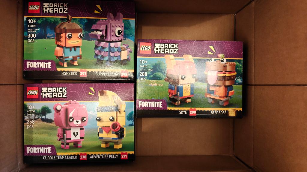 LEGO - Fortnite - BrickHeadz 40910 + 40881 + 40760, BrickHeadz, Lego, Nieuw, Ophalen of Verzenden