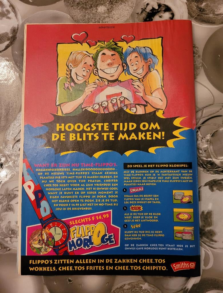 Time flippo advertentie en over het horloge, verzamel item, Ophalen of Verzenden, Time, Overige typen