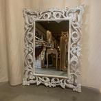 Barok Spiegel – houten lijst wit - 120 x 90 cm- TTM Wonen, TTM Wonen, Meubels – (Perzische) Tapijten en Woonaccessoires, Nieuw