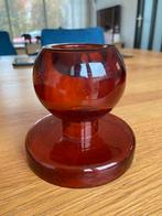 Glazen bolkandelaar, 2 manieren te gebruiken, Overige materialen, Bruin, Ophalen of Verzenden, Zo goed als nieuw