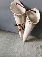 Vintage Wandvaasje Bad Salzuflen - Parelmoer & Goud, Antiek en Kunst, Ophalen of Verzenden