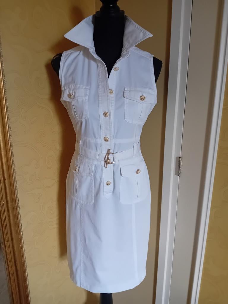 Louisa Spagnoli witte safari jurkje 36, Kleding | Dames, Wit, Louisa Spagnoli, Ophalen of Verzenden, Zo goed als nieuw