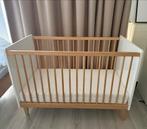 Bopita Indy Babybed Wit / Naturel 60 x 120 cm + matras, Ophalen, Zo goed als nieuw, Ledikant