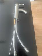 Keukenmengkraan/ Wastafelmengkraan geborsteld metaal NIEUW, Ophalen of Verzenden, Nieuw, Rvs, Kraan