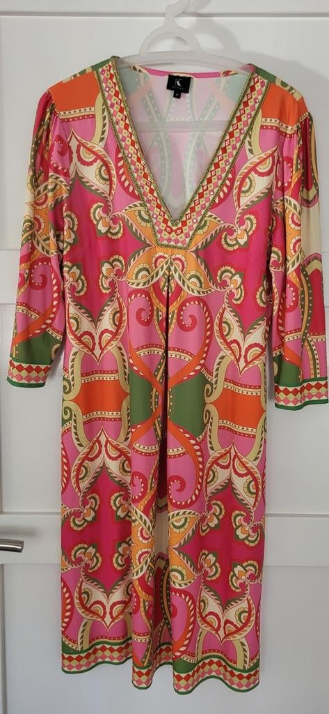 K Design jurk mt M 1x grdragen, Kleding | Dames, Maat 46/48 (XL) of groter, Ophalen of Verzenden, Zo goed als nieuw, Knielengte
