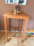 Bartafel teakhout, Huis en Inrichting, Ophalen, Zo goed als nieuw