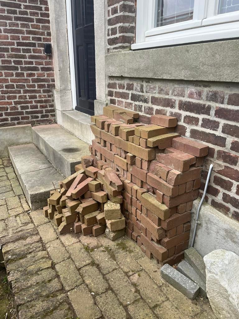 Gebruikte stenen voor bestrating., Doe-het-zelf en Verbouw, Metselstenen, Ophalen, Gebruikt, Bakstenen