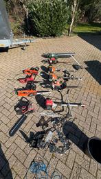 Groot pakket tuingereedschap: kettingzagen, trimmers, bladbl, Ophalen of Verzenden, Gebruikt