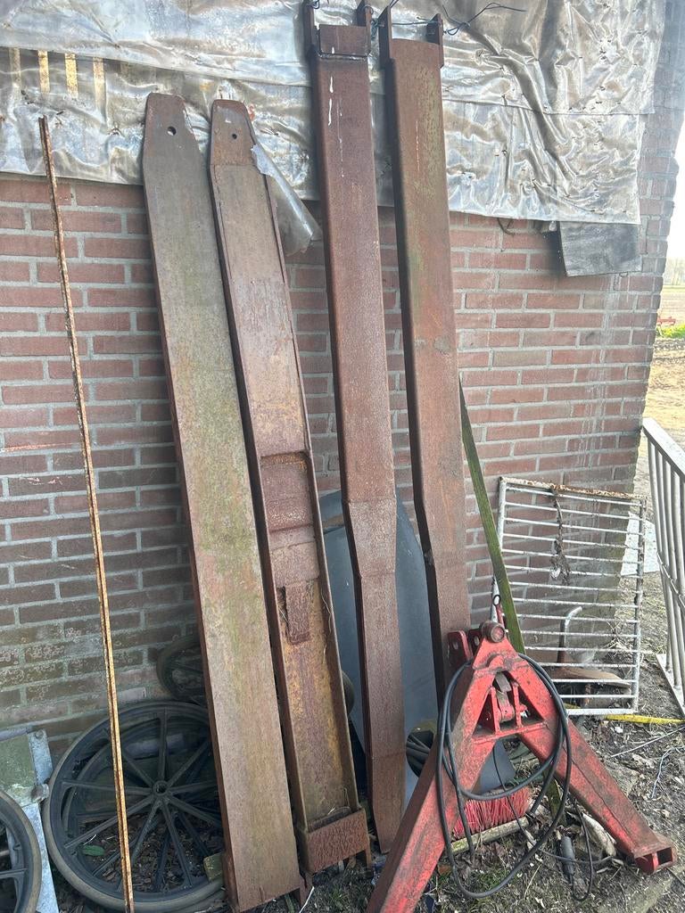 Verlenglepels voor heftruck of shovel - per set, Zakelijke goederen, Machines en Bouw | Heftrucks en Intern transport, Meer dan 4000 kg