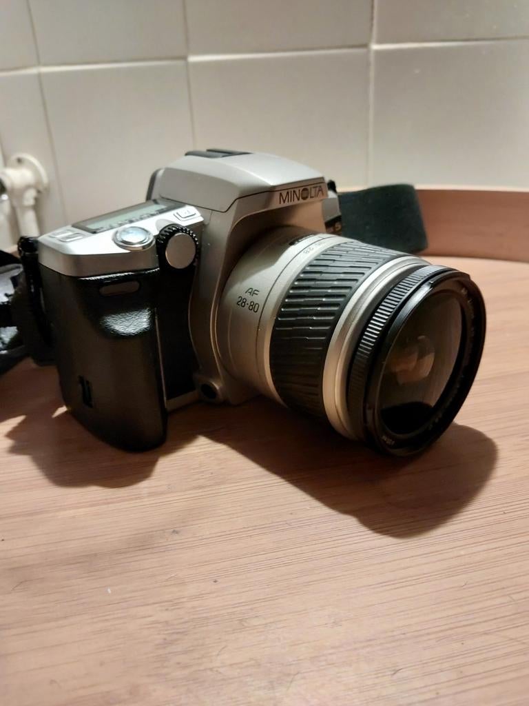 Minolta 505si super met AF 28-80 lens en tas, Ophalen, Gebruikt, Spiegelreflex, Minolta