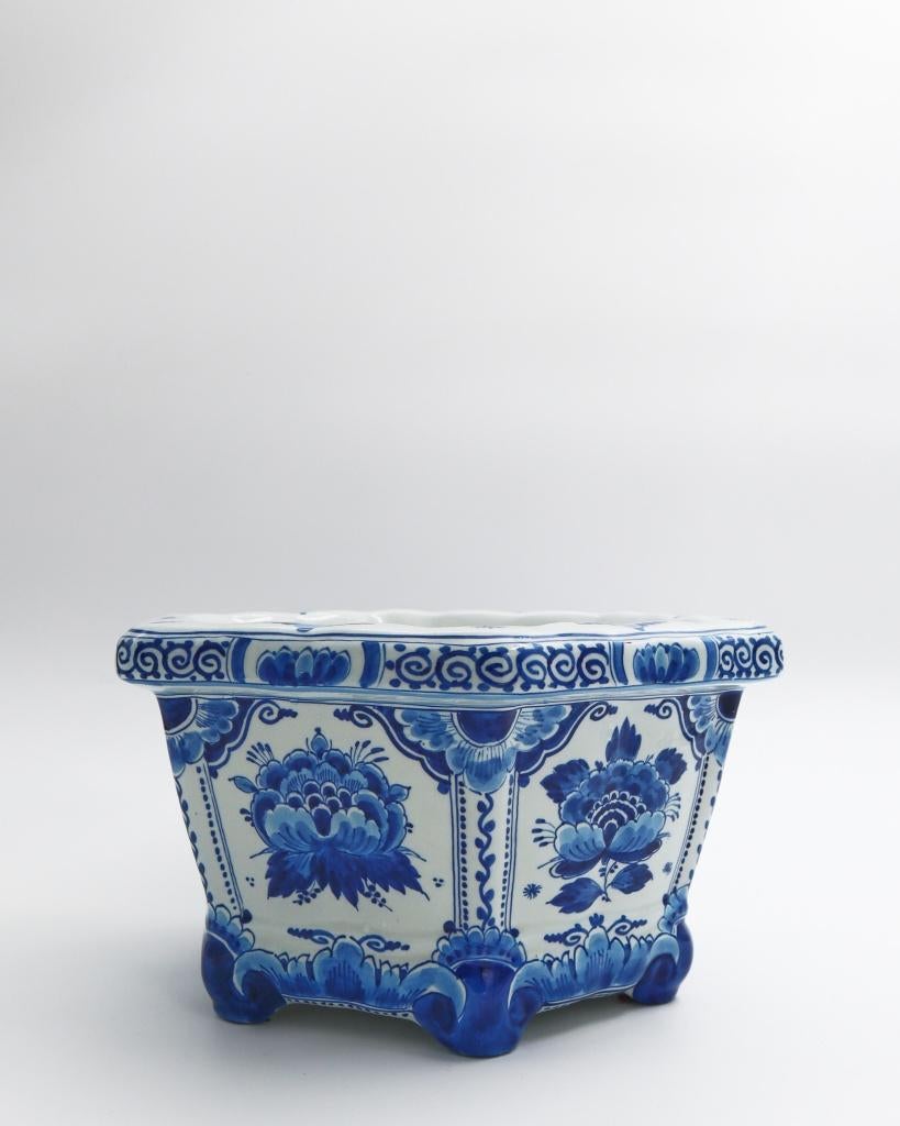 Porceleyne fles - Delftse bloempot, Antiek en Kunst, Ophalen of Verzenden