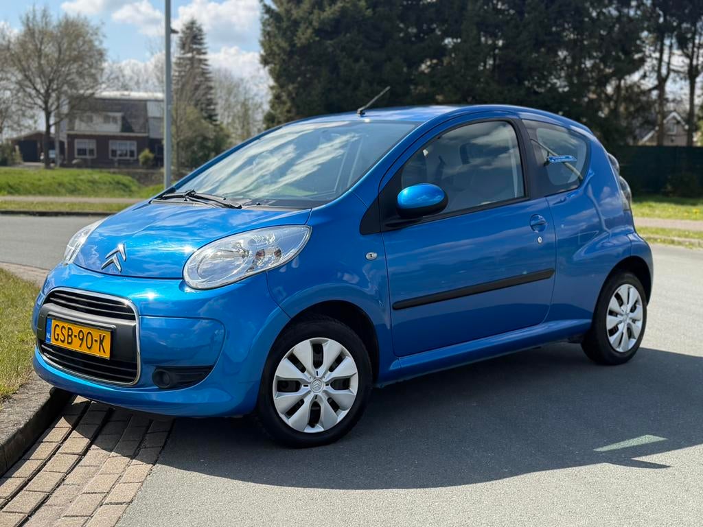 Citroen c1 Ambiance 1.0-12V SLECHTS 117000KM! APK 11-2026!, Auto's, Citroën, Zwart, Blauw, C1, 68 pk