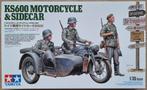 Tamiya 1:35 #35384 WWII German KS600 Motorcycle & Sidecar, 1:32 tot 1:50, Overige typen, Nieuw, Ophalen of Verzenden