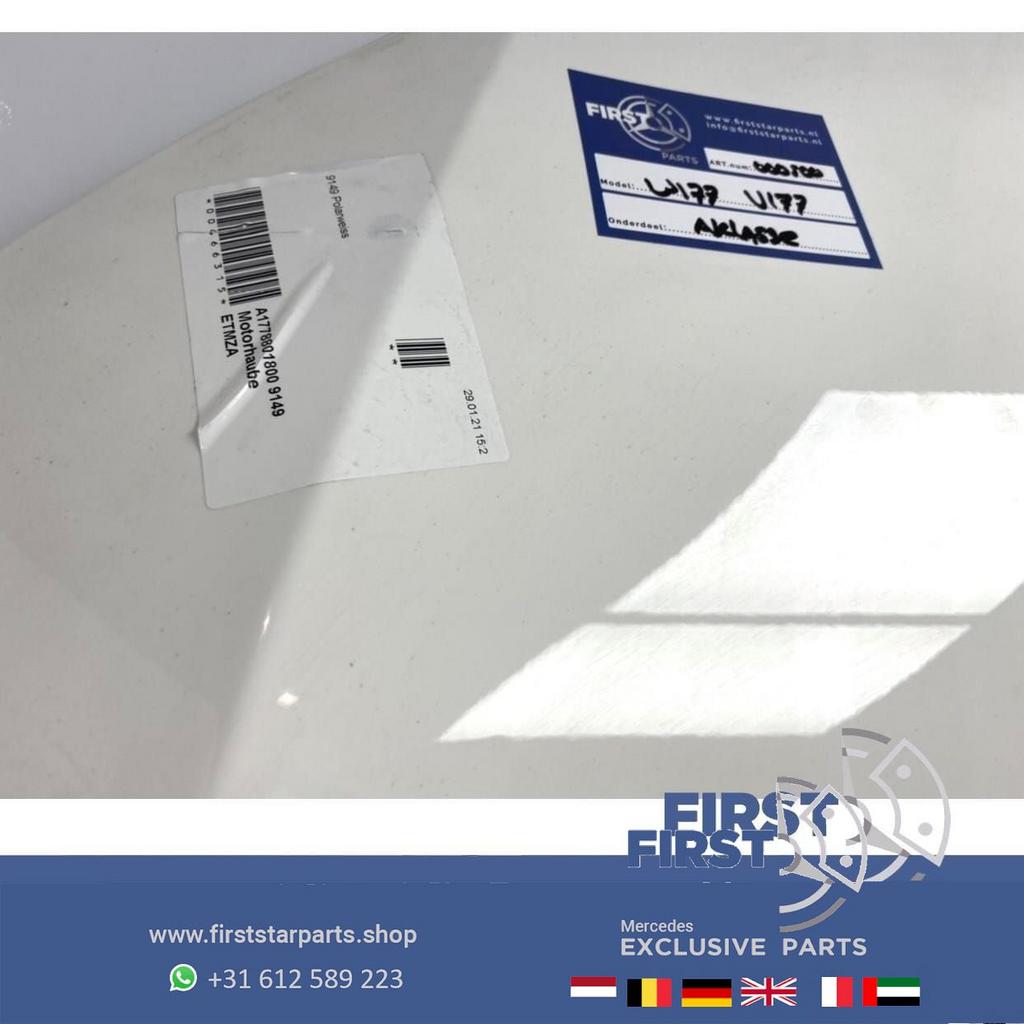 W177 V177 MOTORKAP WIT ORIGINEEL Mercedes A Klasse 2018-2021, Gebruikt, -, Voor, Ophalen of Verzenden