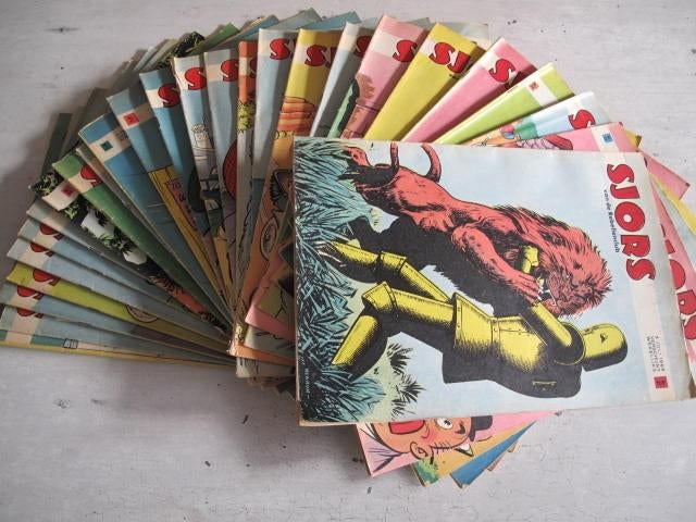 tijdschriften tijdschriften Sjors 1965+1966  1965 ook losse, Verzenden, Gelezen, Overige typen