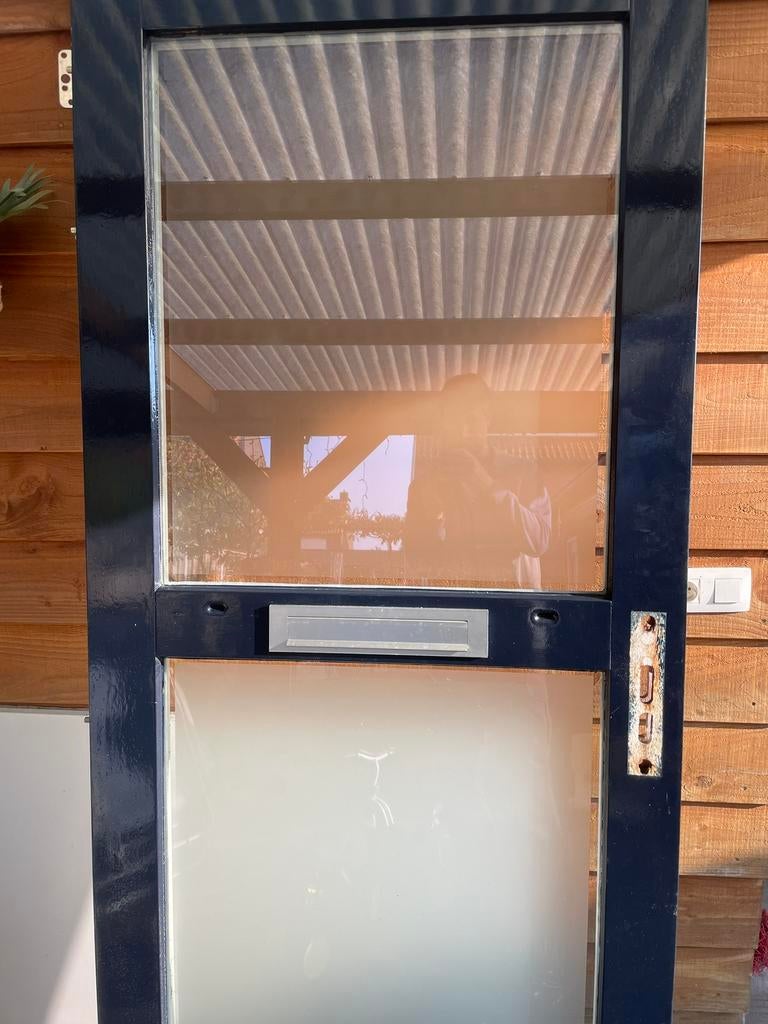 Voordeur 211x93x4, Ophalen, 200 tot 215 cm, Glas, Buitendeur