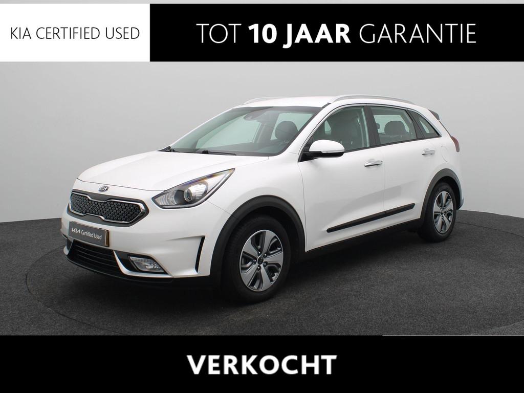 Kia Niro 1.6 GDi Hybrid DynamicLine | Trekhaak | Climate Con, 12 maanden, Gebruikt, Euro 6, Leder en Stof