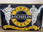 Emaille, reclame bord, Michelin, Verzamelen, Merken en Reclamevoorwerpen, Ophalen of Verzenden, Gebruikt, Reclamebord