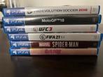 PS4 Games Bundel: PES 2019, MotoGP 18, UFC 3, FIFA 21, Spide, Gebruikt, Eén computer, Ophalen of Verzenden, 3 spelers of meer