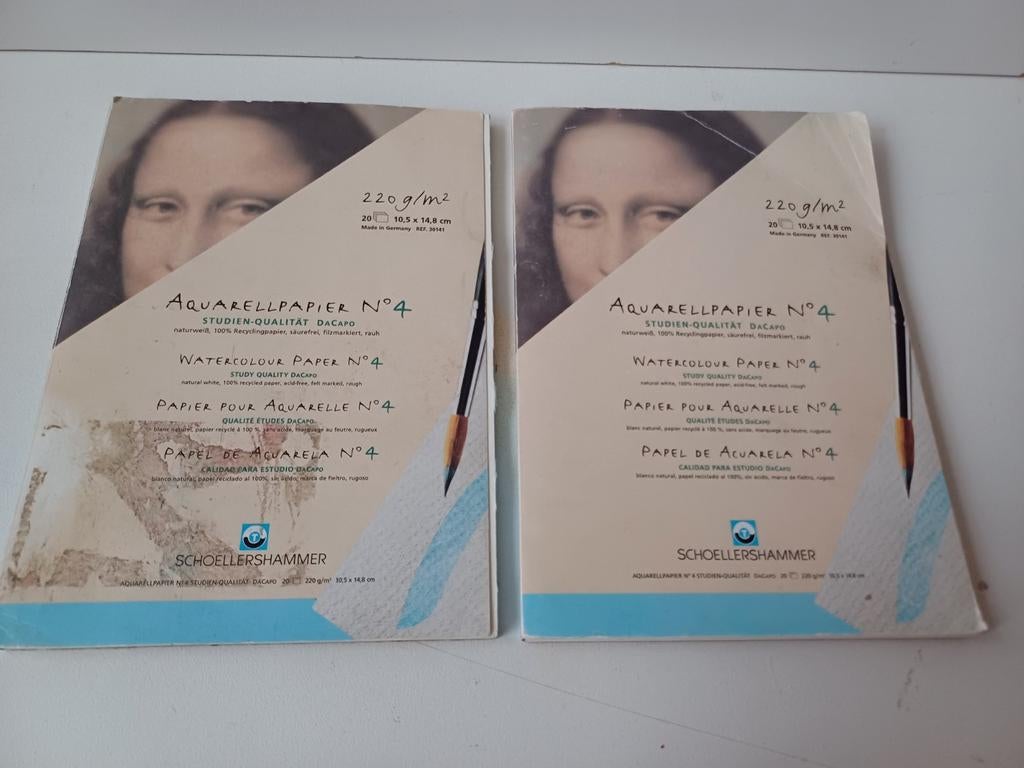 2 Schoellershammer no4 kleine Aquarelblocs, Ophalen of Verzenden