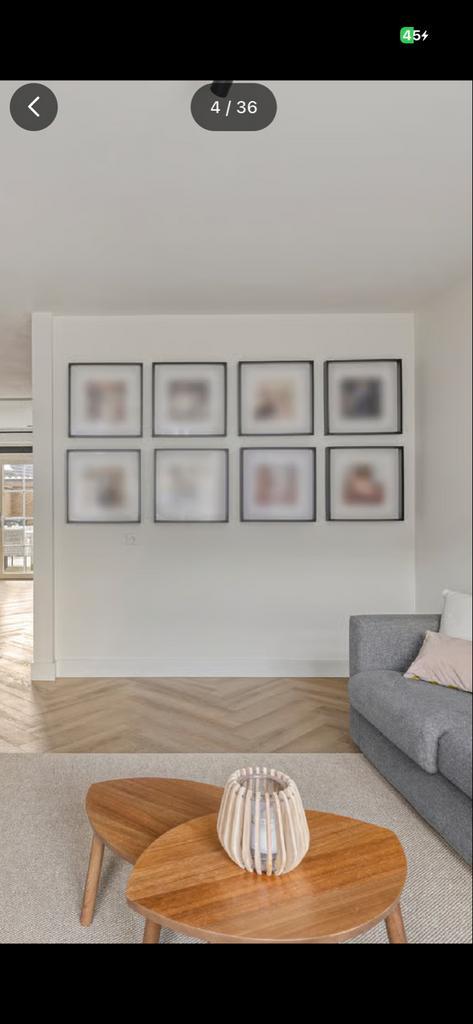 IKEA SANNAHED 50x50cm zwarte fotolijsten 8 stuks, Huis en Inrichting, Woonaccessoires | Lijsten, Gebruikt, 50 tot 75 cm, Hout