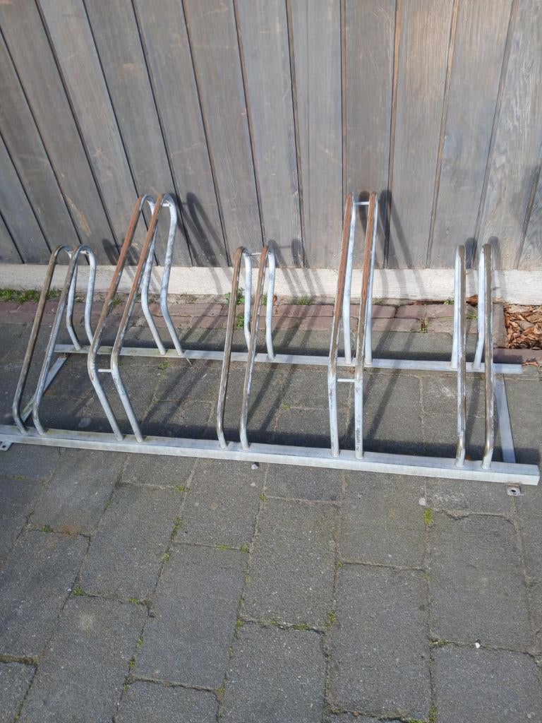 Mooi stevig fietsenrek voor 5 fietsen, Ophalen of Verzenden, Gebruikt