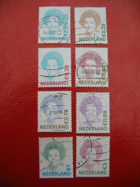 Set 8x Koningin Beatrix 1984 - 2043, Postzegels en Munten, Postzegels | Nederland, Ophalen of Verzenden, Gestempeld