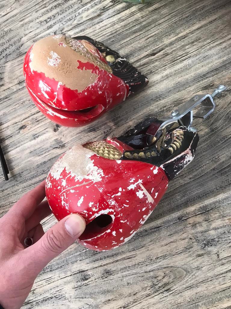 Temple block 15 cm en 14 cm breed met klem, Ophalen of Verzenden, Zo goed als nieuw