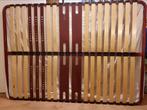 Stevige lattenbodem 160x200 cm met stalen rand, Ophalen, Gebruikt, Tweepersoons, Bedbodem