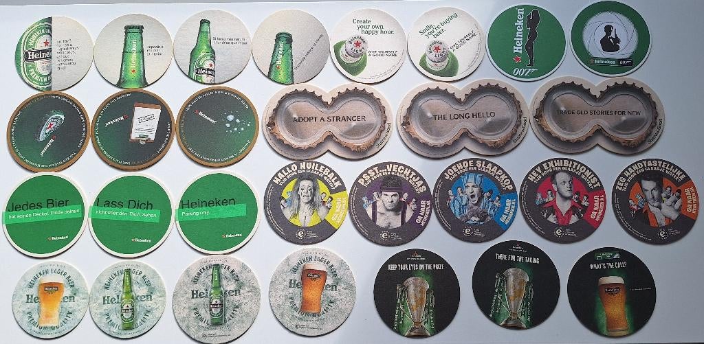 Bierviltjes Heineken C 245 enz, Ophalen of Verzenden, Viltje(s), Heineken