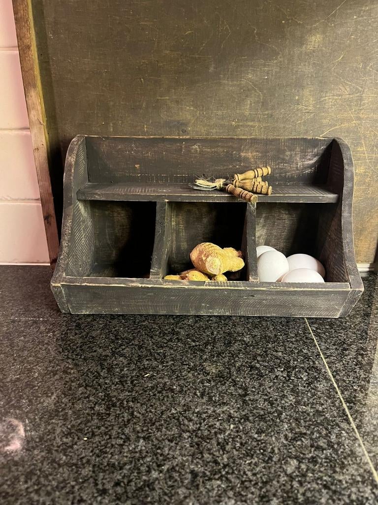 Vergrijsd gruttersbakje sober,landelijk,keuken, Huis en Inrichting, Woonaccessoires | Overige, Nieuw, Ophalen of Verzenden, X