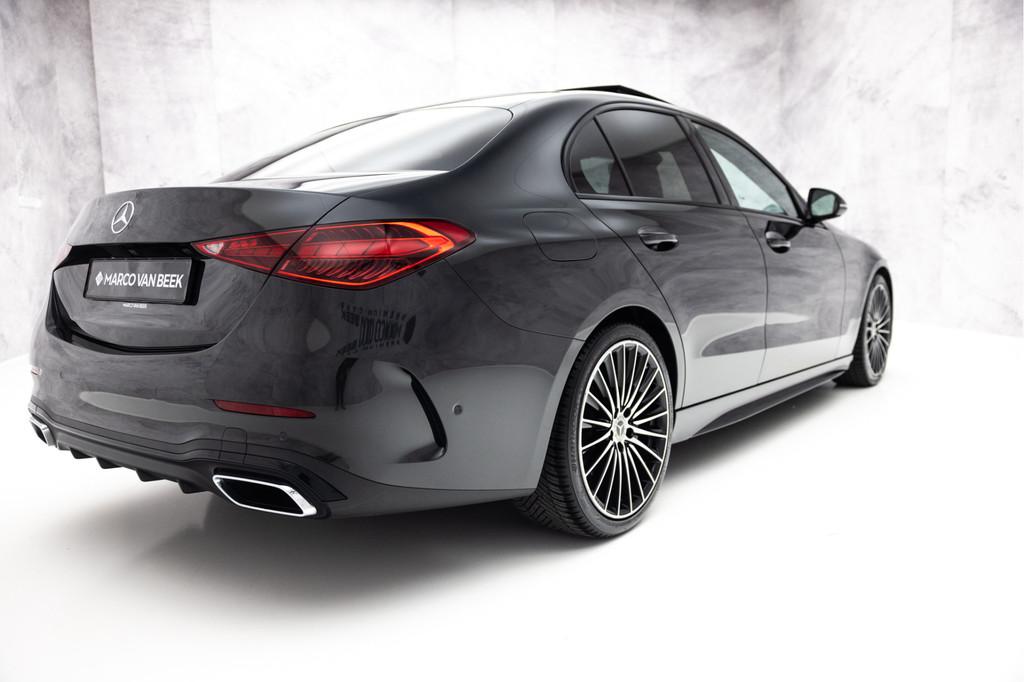 Mercedes-Benz C-Klasse 200 Launch Edition AMG Line | Pano |, Auto's, Mercedes-Benz, Automaat, 12 maanden, Achterwielaandrijving