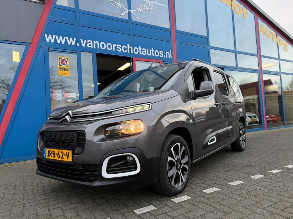 Citroen BERLINGO XL 1.2 130pk Automaat Shine Navi Carplay Ca, Gebruikt, Huisgarantie, 1199 cc, Met garantie (alle)