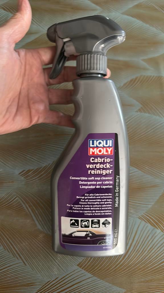 Cabriodak cleaner zal nog 250 ml, Ophalen