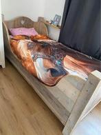 Gratis leuk steigerhouten meidenbed 90x200, Ophalen, Zo goed als nieuw, Eenpersoons