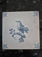 Antieke tegel met vogel, Antiek en Kunst, Ophalen of Verzenden