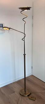 Steinhauer dimbare Vloerlamp met Leeslamp - Brons/Messing, Huis en Inrichting, Lampen | Vloerlampen, Ophalen, Gebruikt, Metaal