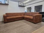 Z.G.A.N Hoekbank - Cognac, 125 cm of meer, 125 cm of meer, Zo goed als nieuw, Info@homefriesland.nl