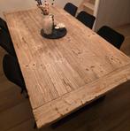 Robuuste eiken tafel met nieuwe U poten 200x100cm, Huis en Inrichting, Complete inboedels, Ophalen