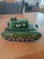 Vintage blikken speelgoed tank, Verzamelen, Ophalen, Gebruikt